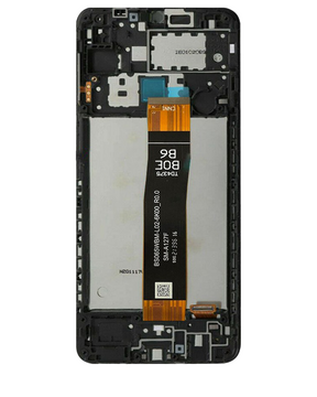LCD Assembly With Frame Compatible For Samsung Galaxy A12 Nacho (A127 / 2021) (Service Pack) (Black)