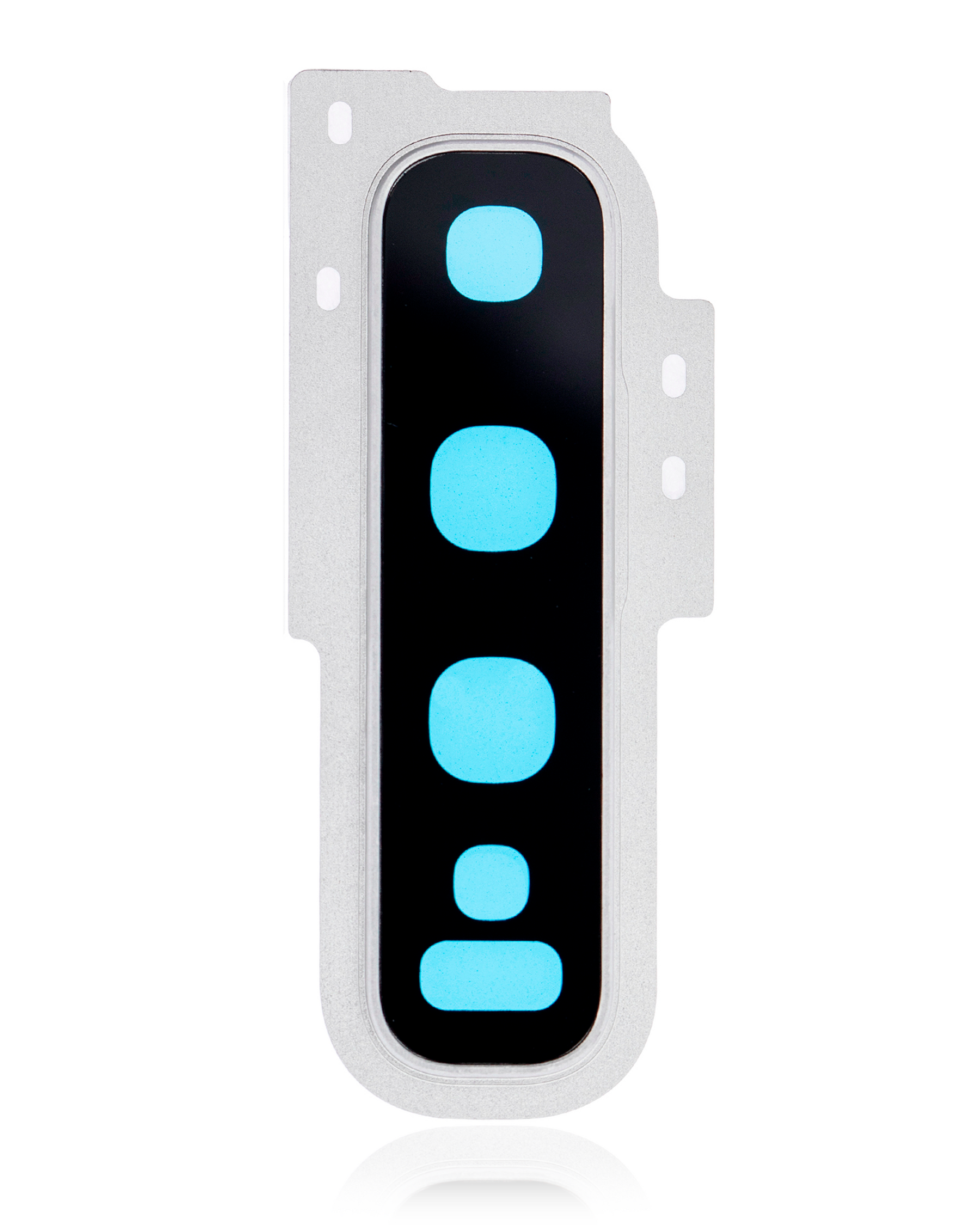 Replacement Back Camera Lens With Cover Bezel Ring Compatible For Samsung Galaxy S10 Plus (Prism White)