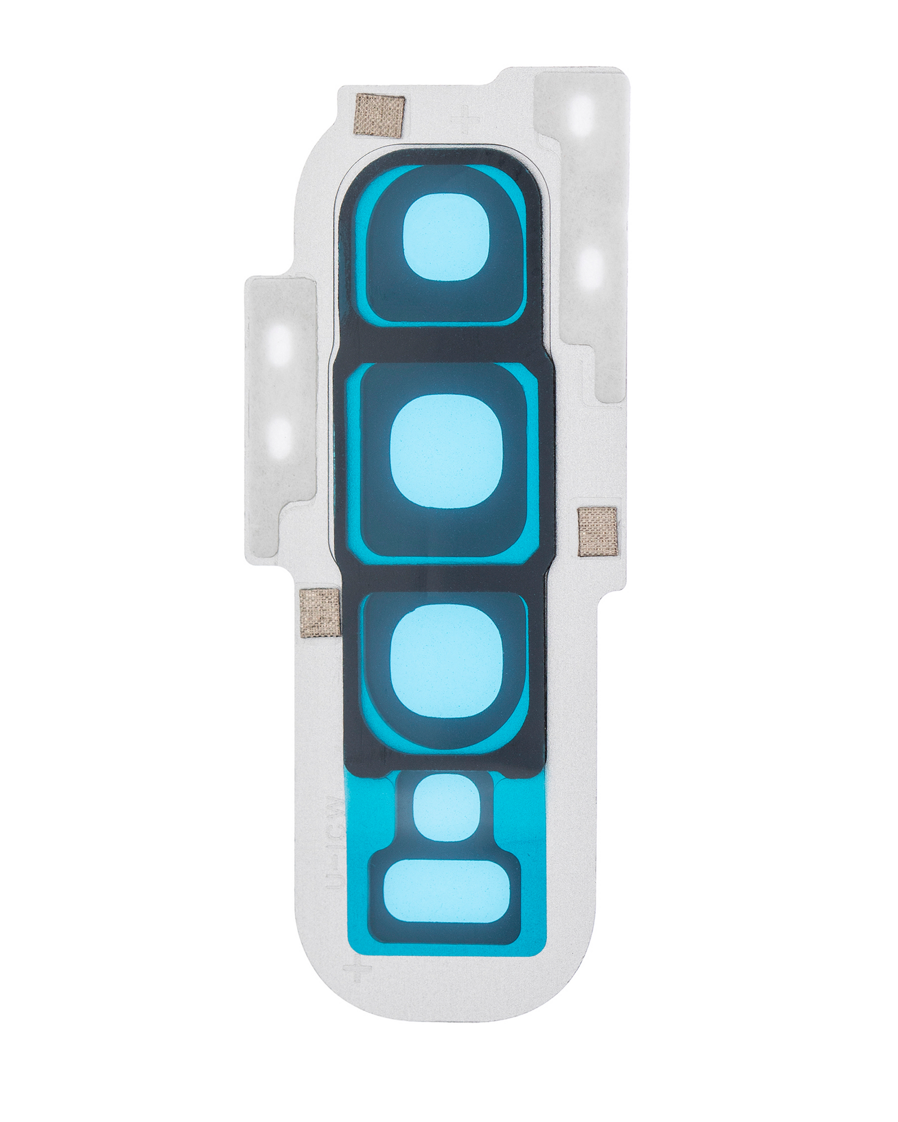 Replacement Back Camera Lens With Cover Bezel Ring Compatible For Samsung Galaxy S10 Plus (Prism White)