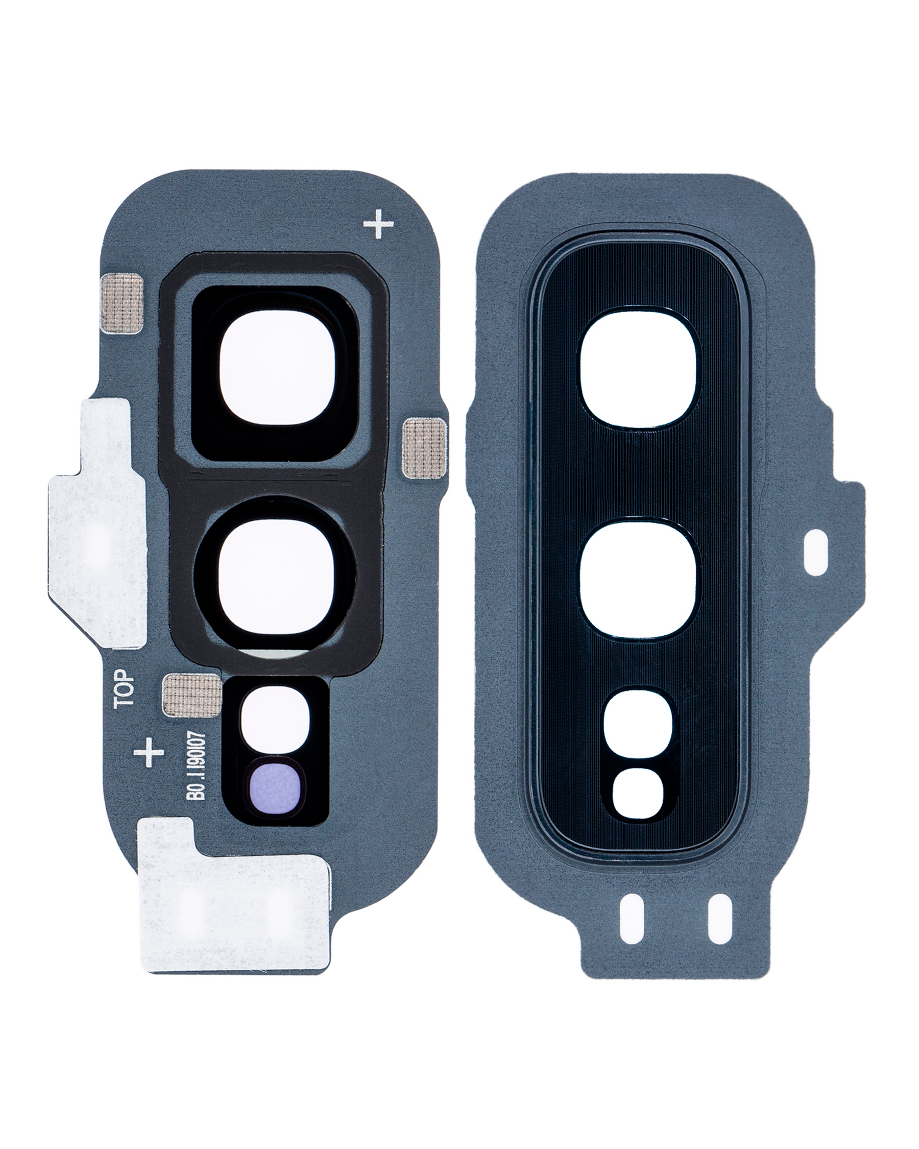 Replacement Back Camera Lens With Cover Bezel Ring Compatible For Samsung Galaxy S10E (Prism Black)