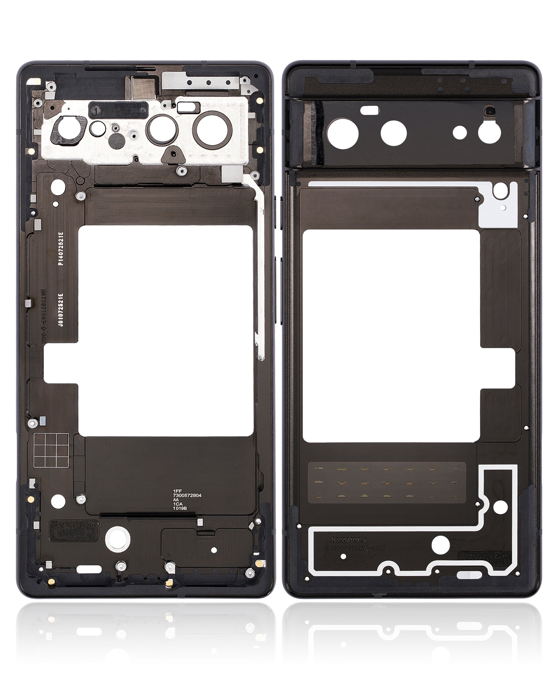 Mid-Frame Housing Compatible For Google Pixel 6 Replacement  (Stormy Black)