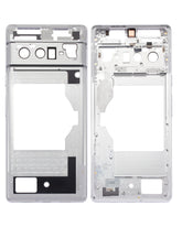 Mid-Frame Housing Compatible For Google Pixel 6 Pro Replacement (Cloudy White)