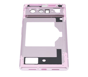 Mid-Frame Housing Compatible For Google Pixel 6 Pro Replacement (Rose Quartz)