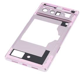 Mid-Frame Housing Compatible For Google Pixel 6 Pro Replacement (Rose Quartz)