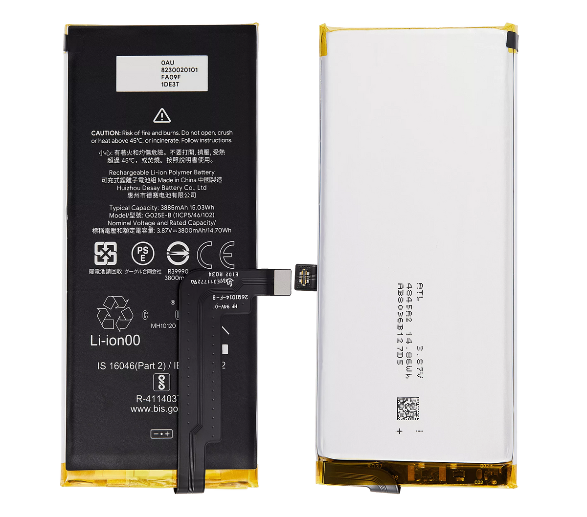 Replacement Battery Compatible For Google Pixel 4A 5G Replacement by Macfactory.in (G025E-B)
