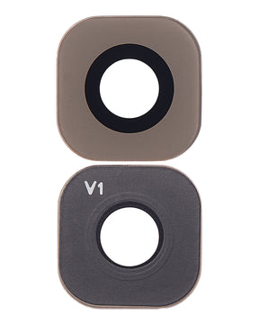 Replacement Back Camera Lens (Glass Only) With Adhesive Compatible For Samsung Galaxy S6 / S6 Edge (Gold)