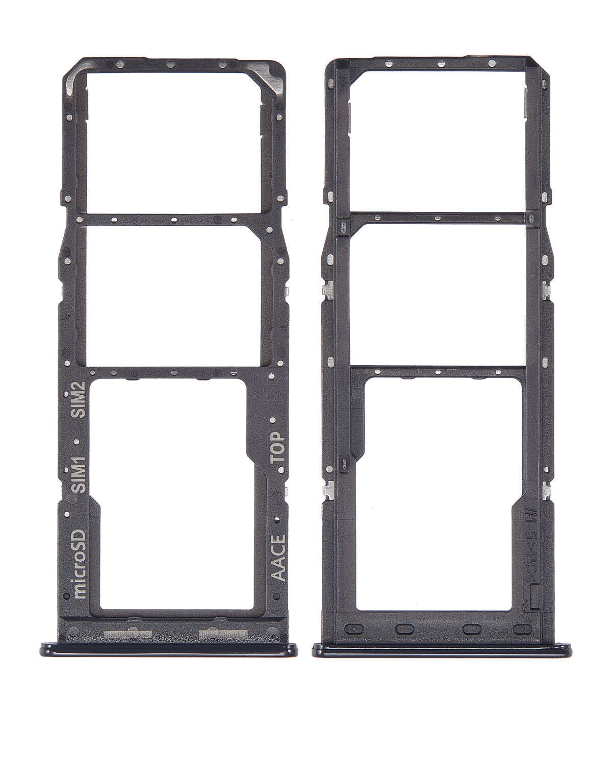 Dual Sim Card Tray Compatible For Samsung Galaxy A13 (A135 / 2022) (Black)