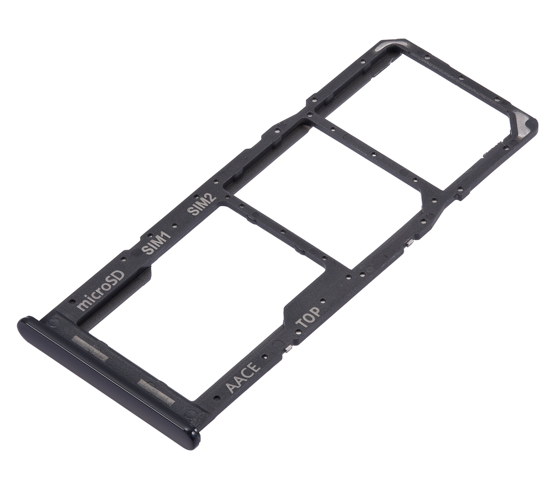 Dual Sim Card Tray Compatible For Samsung Galaxy A13 (A135 / 2022) (Black)