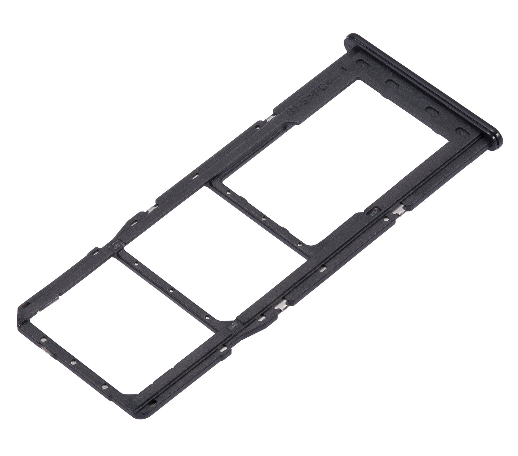 Dual Sim Card Tray Compatible For Samsung Galaxy A13 (A135 / 2022) (Black)