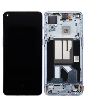 Replacement OLED Assembly With Frame Compatible For OnePlus 9RT 5G (Refurbished) (Nano Silver)