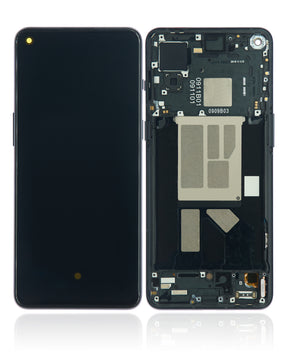 Replacement OLED Assembly With Frame Compatible For OnePlus 9RT 5G (Refurbished) (Hacker Black)