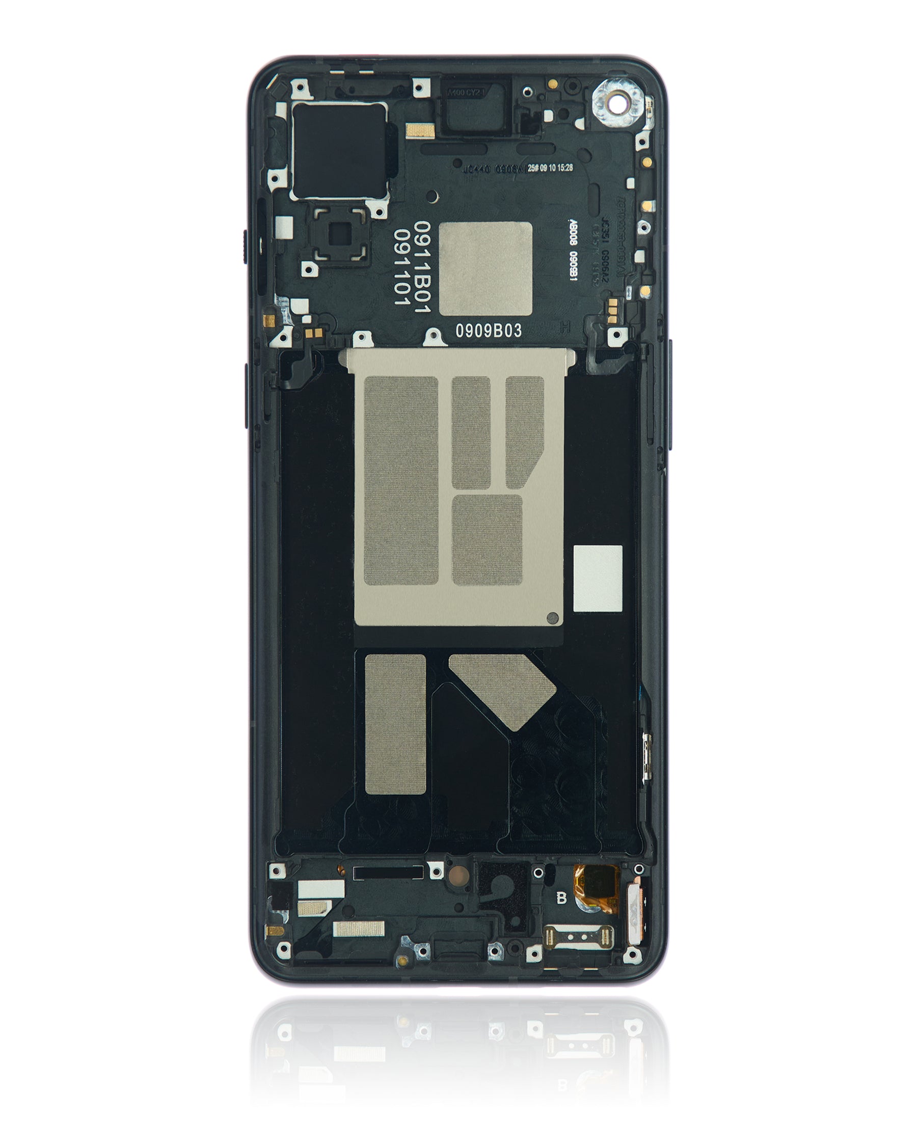Replacement OLED Assembly With Frame Compatible For OnePlus 9RT 5G (Refurbished) (Hacker Black)