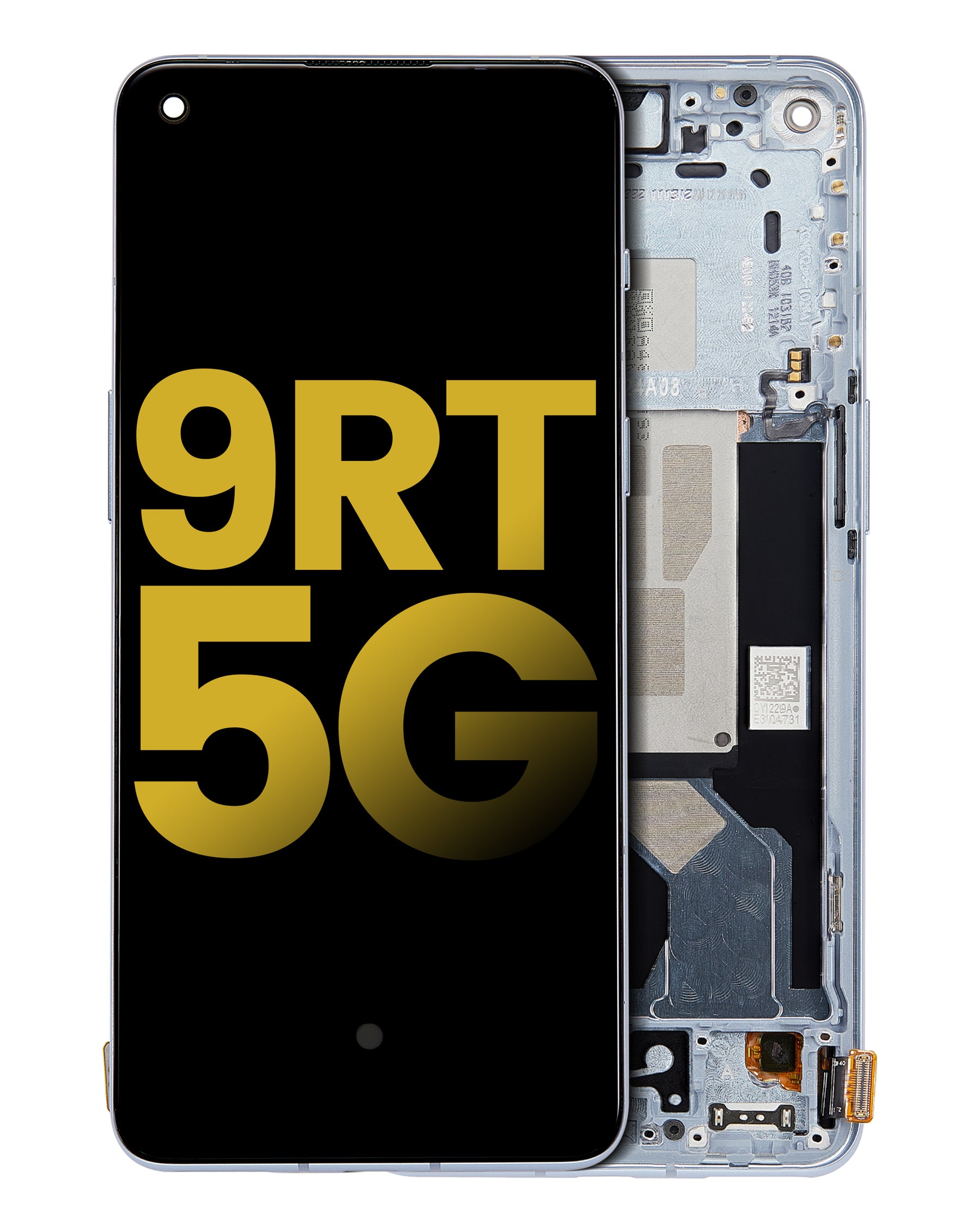 Replacement OLED Assembly With Frame Compatible For OnePlus 9RT 5G (Refurbished) (Blue)