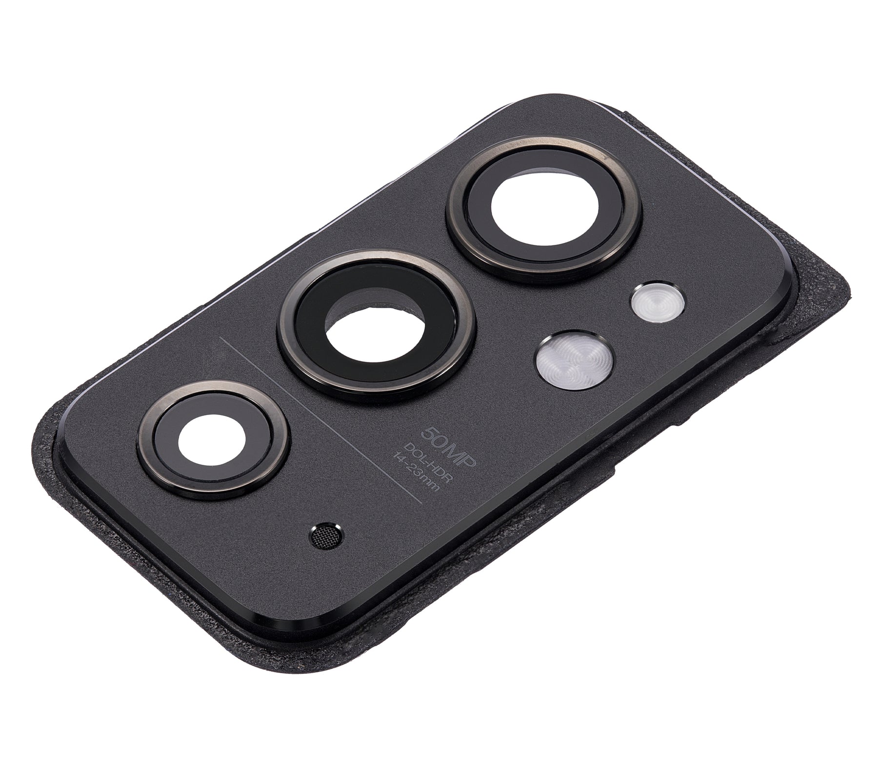 Replacement Back Camera Lens With Cover Bezel Ring Compatible For OnePlus 9RT 5G (Hacker Black)