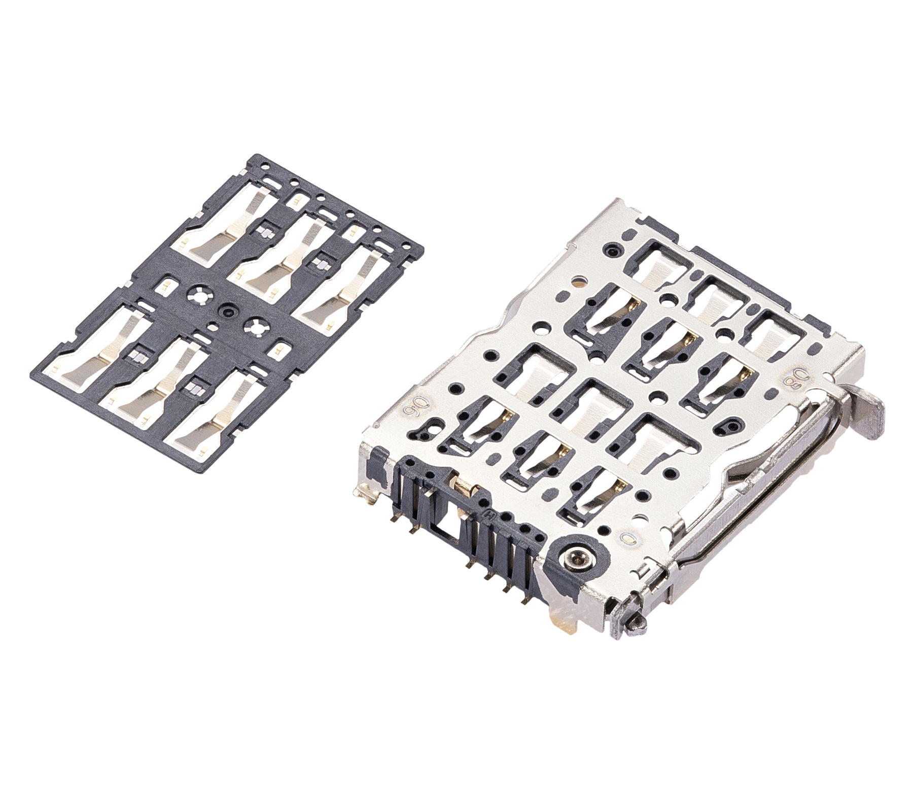 Replacement Sim Card Reader Compatible For OnePlus 9RT / OPPO Reno6 Pro / Reno7 Pro / Find X5 Pro (2 Piece Set)