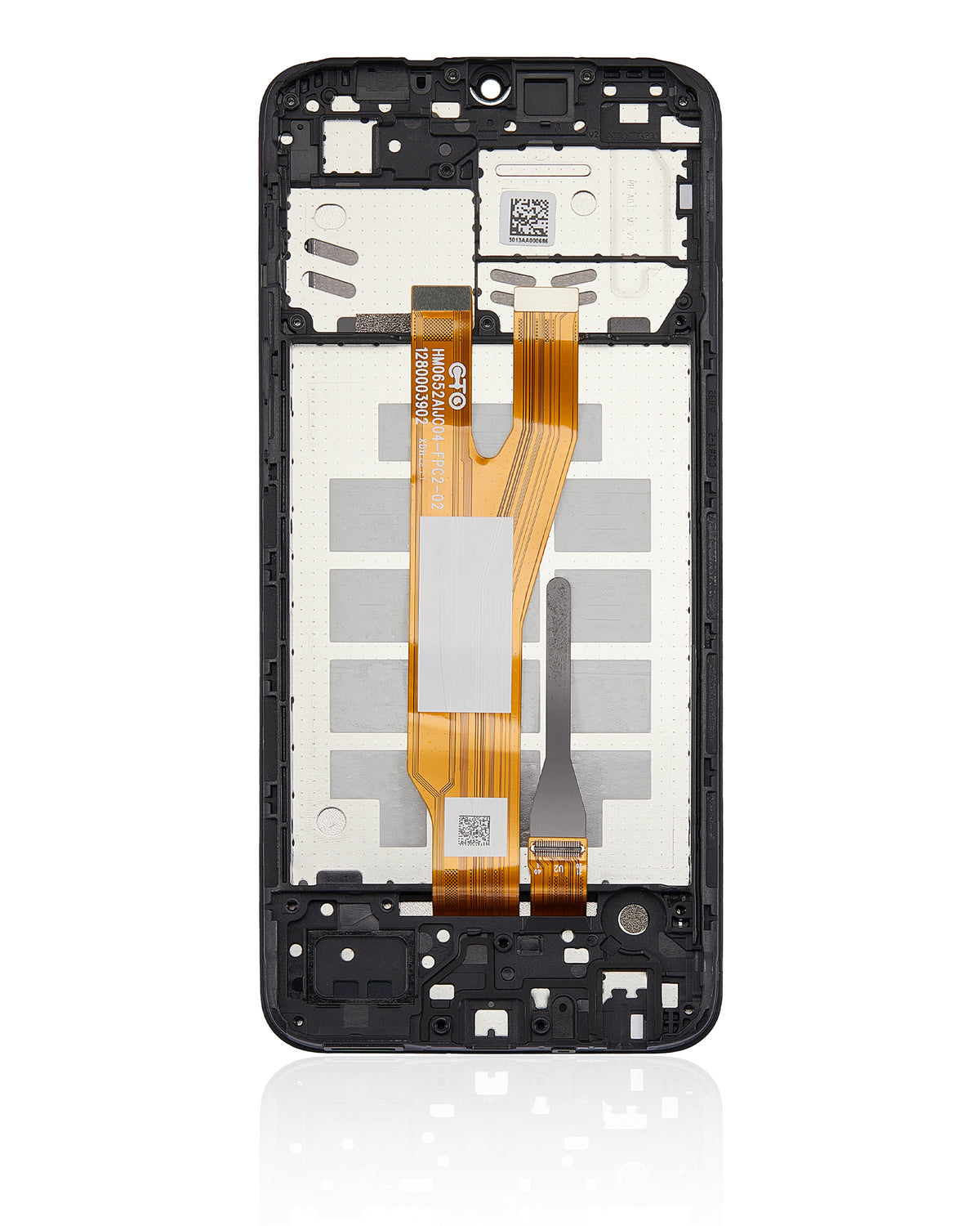 LCD Assembly With Frame Compatible For Samsung Galaxy A03 Core (A032 / 2021) (Refurbished) (Black)