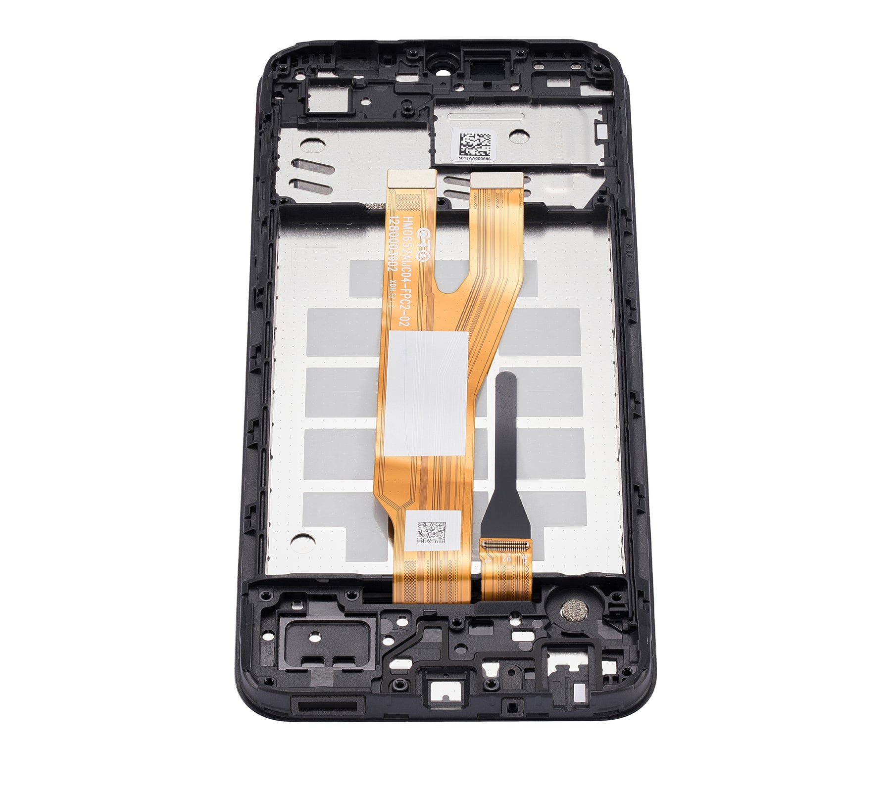 LCD Assembly With Frame Compatible For Samsung Galaxy A03 Core (A032 / 2021) (Refurbished) (Black)