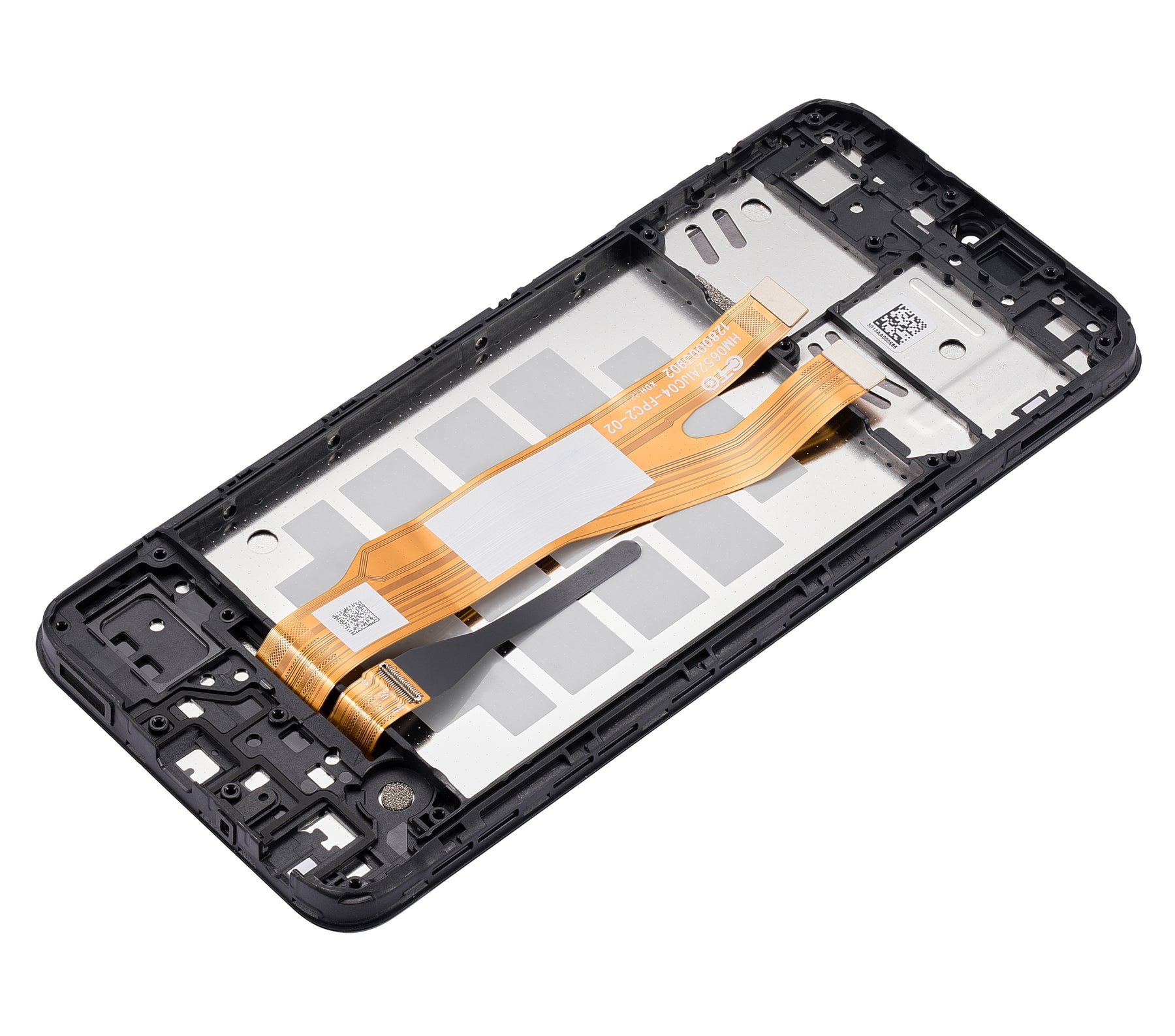 LCD Assembly With Frame Compatible For Samsung Galaxy A03 Core (A032 / 2021) (Refurbished) (Black)