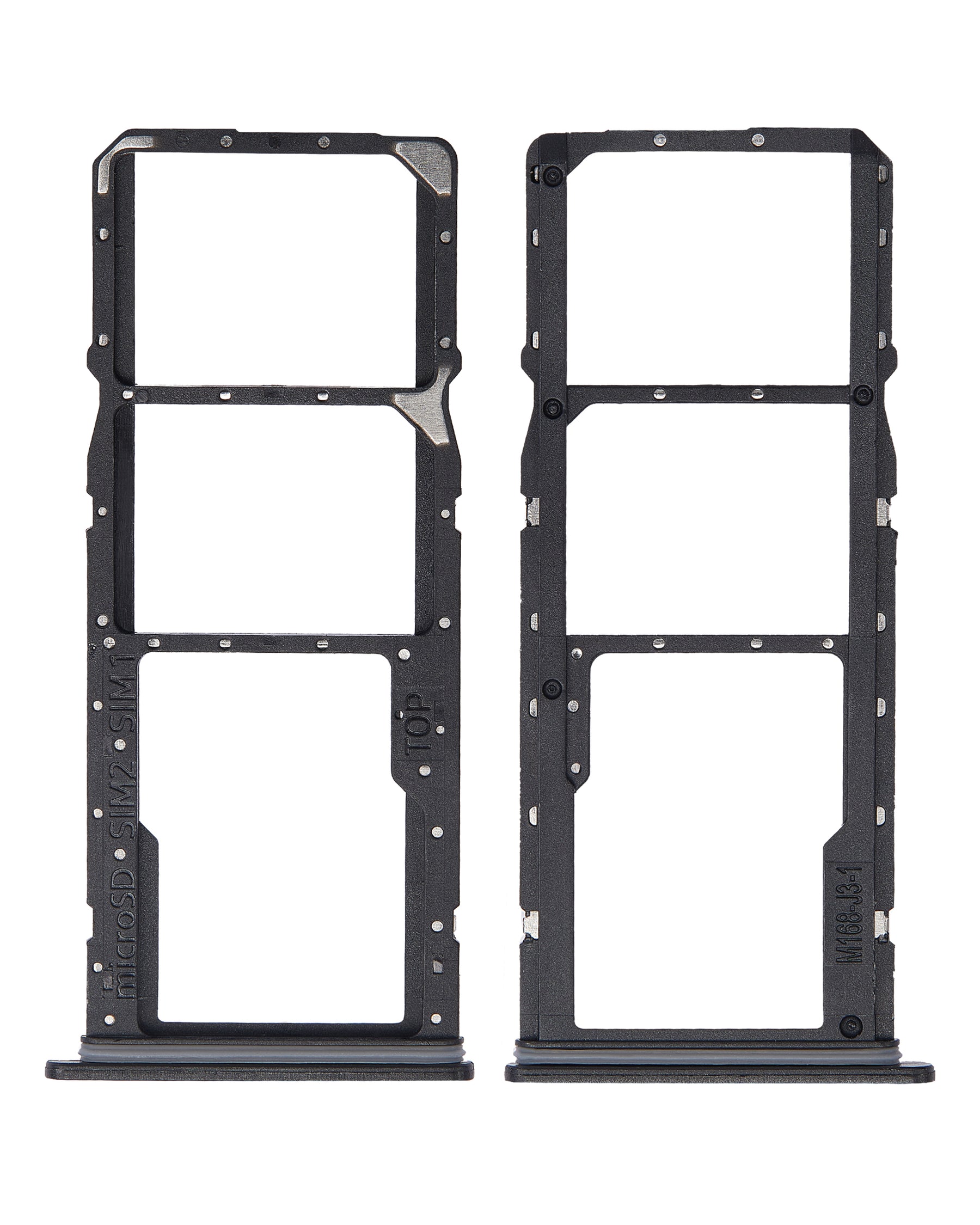 Dual Sim Card Tray Compatible For Samsung Galaxy A03 Core (A032 / 2021) (Black)