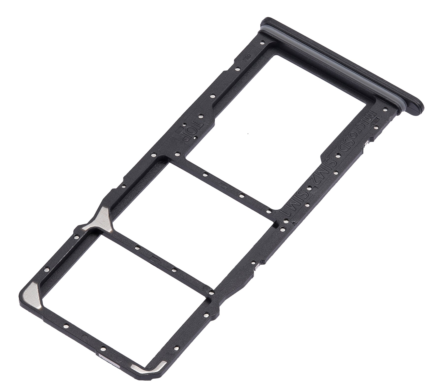 Dual Sim Card Tray Compatible For Samsung Galaxy A03 Core (A032 / 2021) (Black)