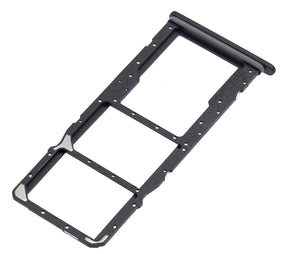 Dual Sim Card Tray Compatible For Samsung Galaxy A03 Core (A032 / 2021) (Black)