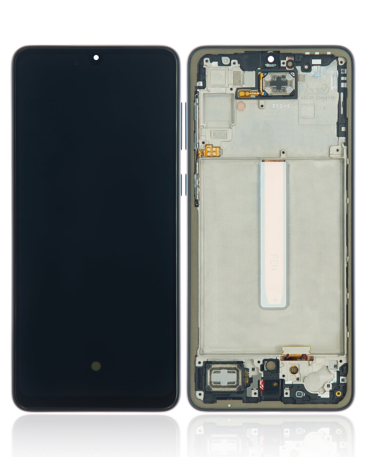 LCD Assembly With Frame Compatible For Samsung Galaxy A33 5G (A336 / 2022) (Refurbished) (Black)