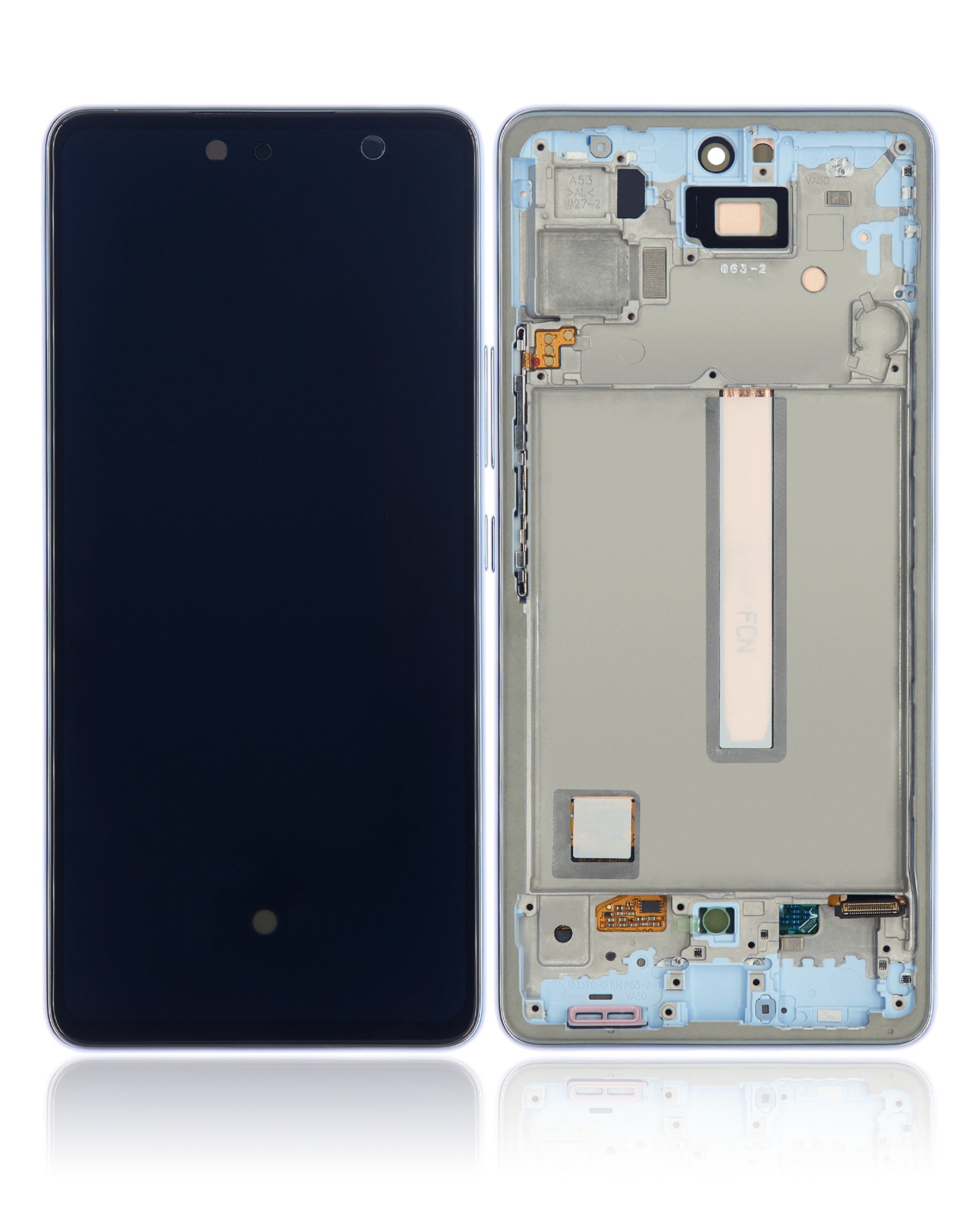 Replacement OLED Assembly With Frame Compatible For Samsung Galaxy A53 5G (A536 / 2022) (Refurbished) (Blue)