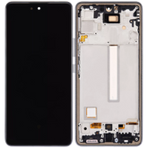Replacement OLED Assembly With Frame Compatible For Samsung Galaxy A53 5G by Macfactory.in (A536 / 2022) (6.36") (Vemake) (Black)