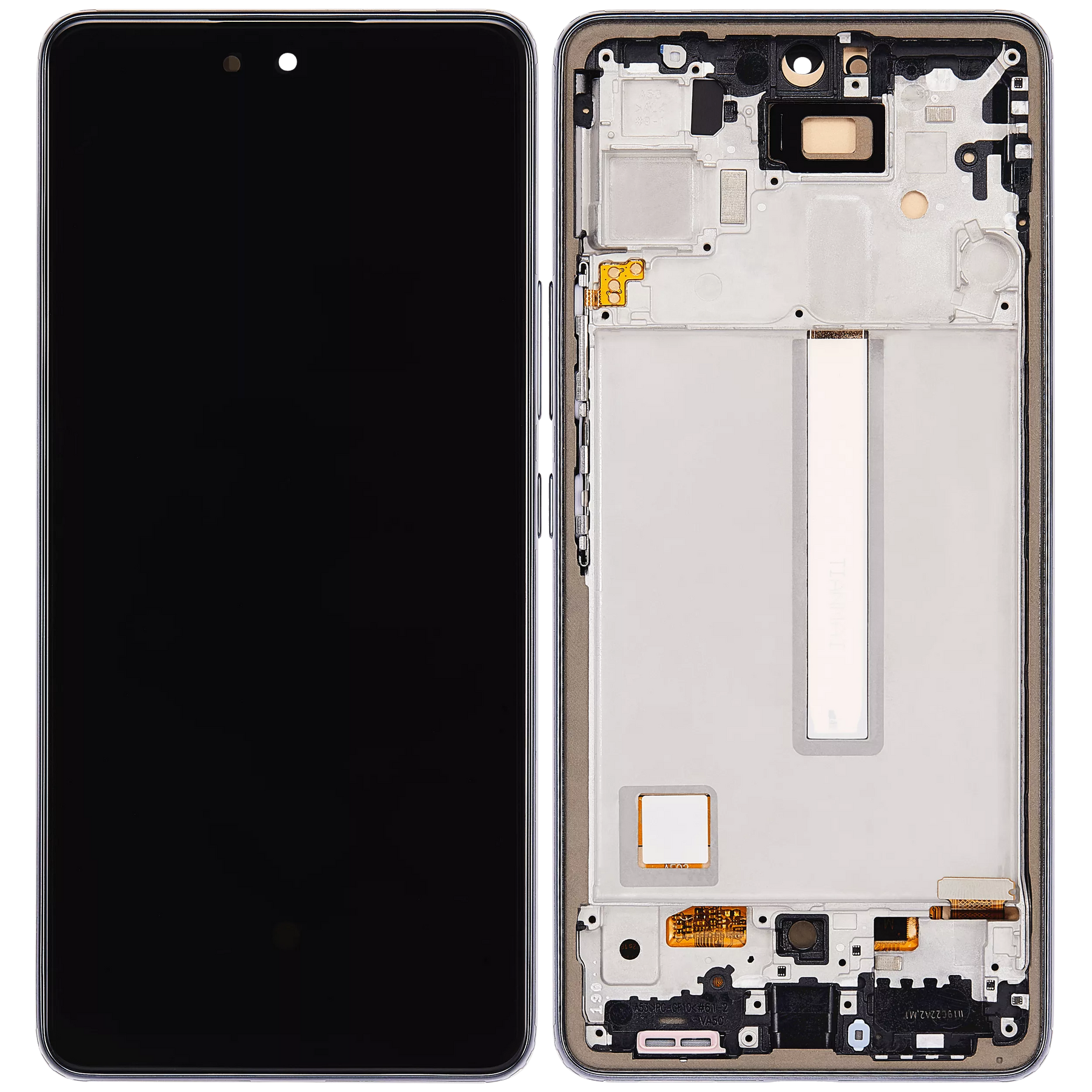 Replacement OLED Assembly With Frame Compatible For Samsung Galaxy A53 5G by Macfactory.in (A536 / 2022) (6.36") (Vemake) (Black)