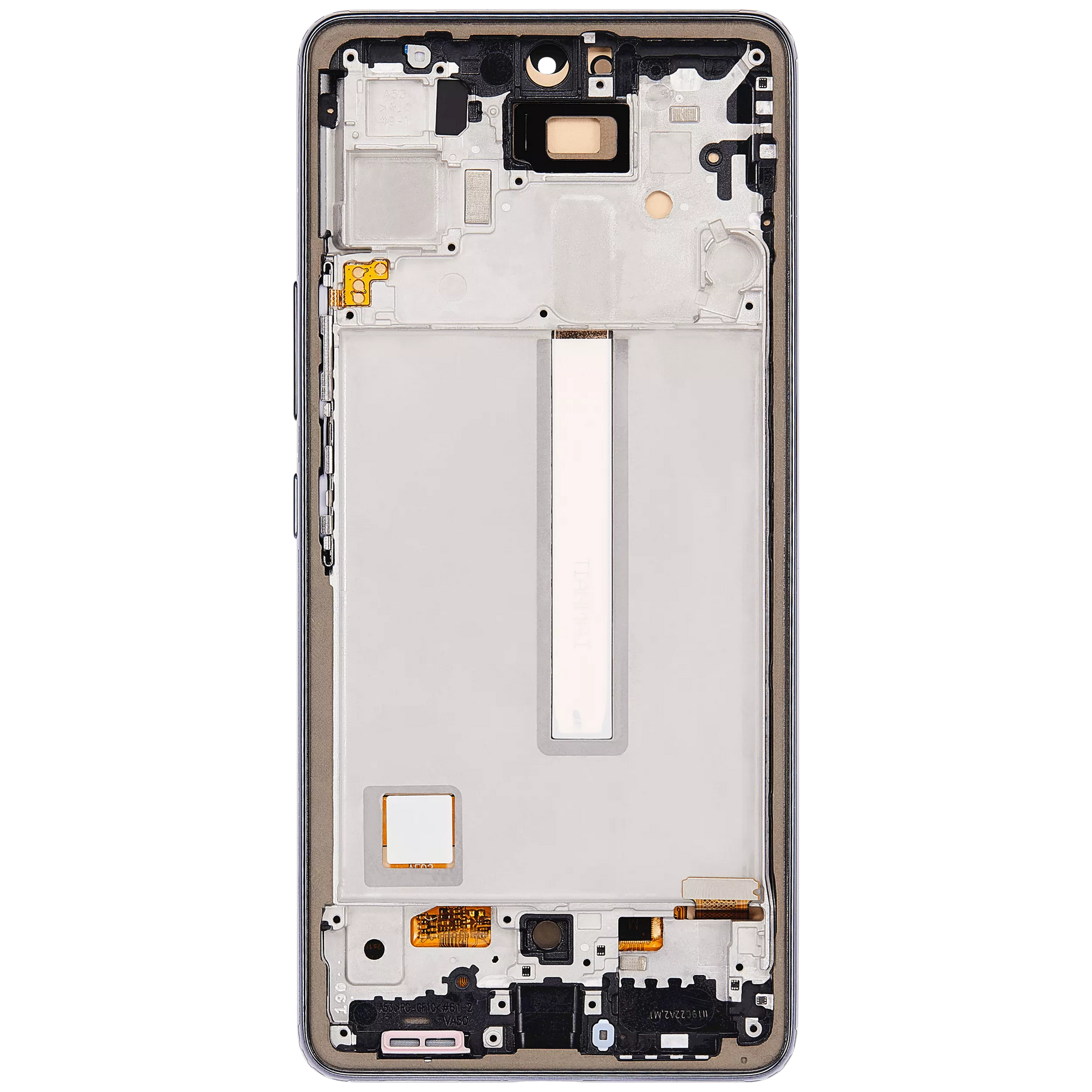Replacement OLED Assembly With Frame Compatible For Samsung Galaxy A53 5G by Macfactory.in (A536 / 2022) (6.36") (Vemake) (Black)