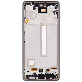 Replacement OLED Assembly With Frame Compatible For Samsung Galaxy A53 5G by Macfactory.in (A536 / 2022) (6.36") (Vemake) (Black)