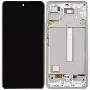 Replacement OLED Assembly With Frame Compatible For Samsung Galaxy A53 5G by Macfactory.in ( A536 / 2022) (6.36") (Vemake) (White)