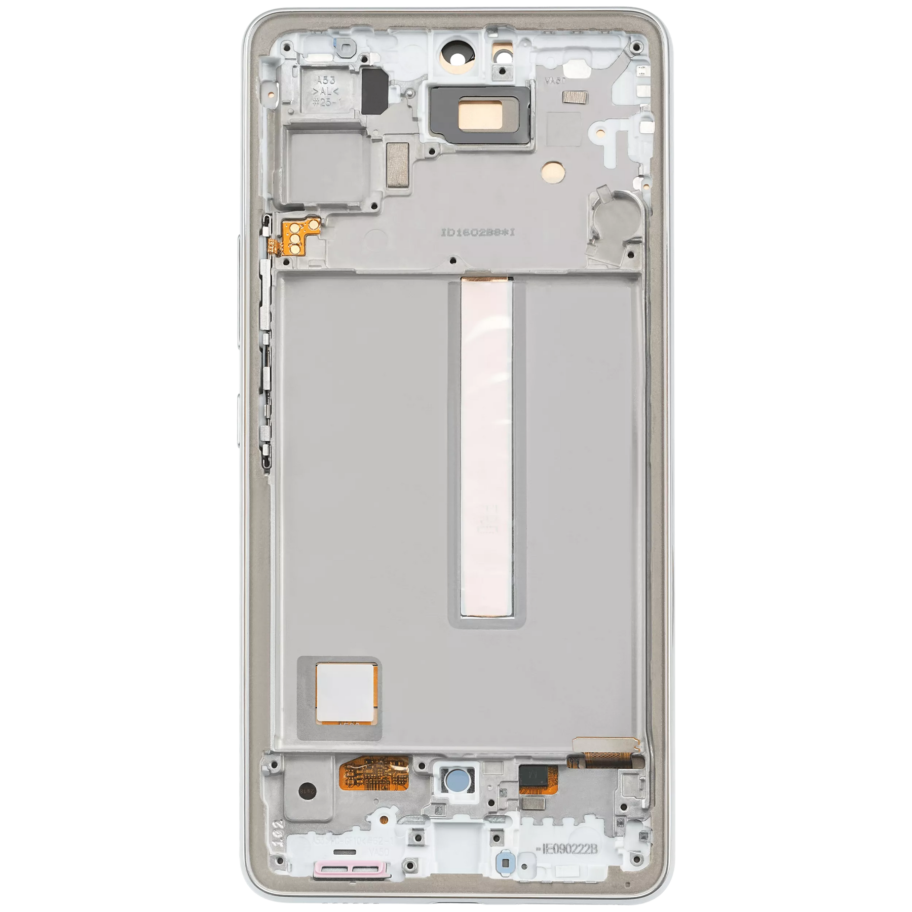 Replacement OLED Assembly With Frame Compatible For Samsung Galaxy A53 5G by Macfactory.in ( A536 / 2022) (6.36") (Vemake) (White)