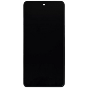 OLED Assembly With Frame Compatible For Samsung A72 (A725 / 2021) (6.67") (Vemake) (Awesome Black)