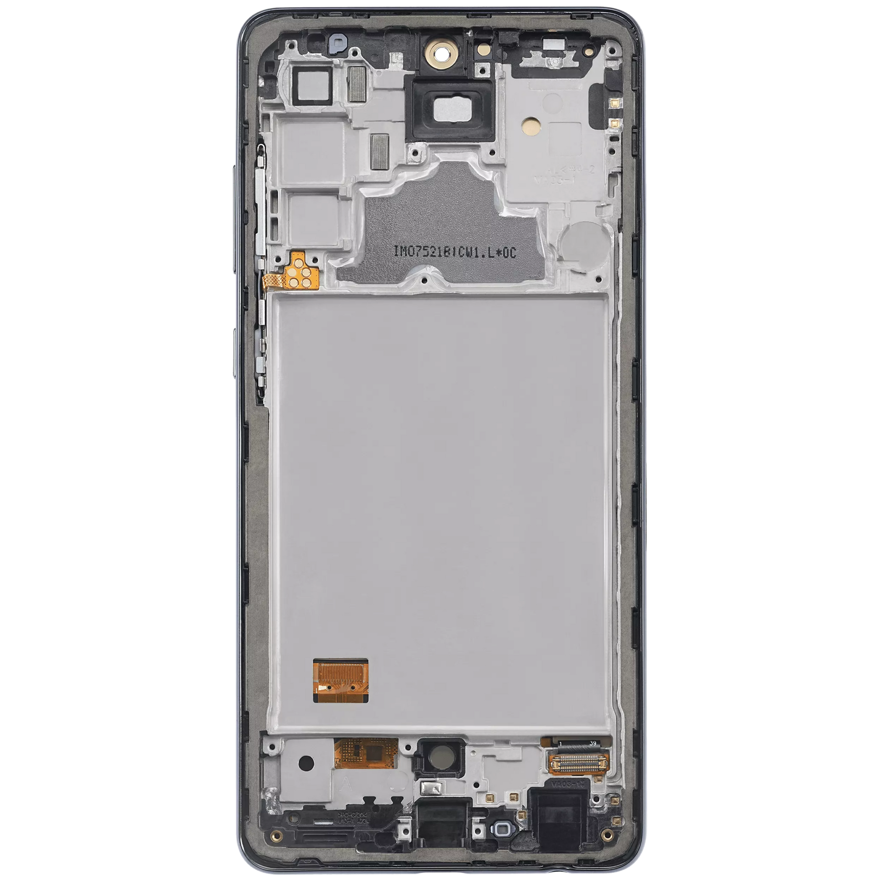 OLED Assembly With Frame Compatible For Samsung A72 (A725 / 2021) (6.67") (Vemake) (Awesome Black)