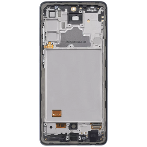 OLED Assembly With Frame Compatible For Samsung A72 (A725 / 2021) (6.67") (Vemake) (Awesome Black)