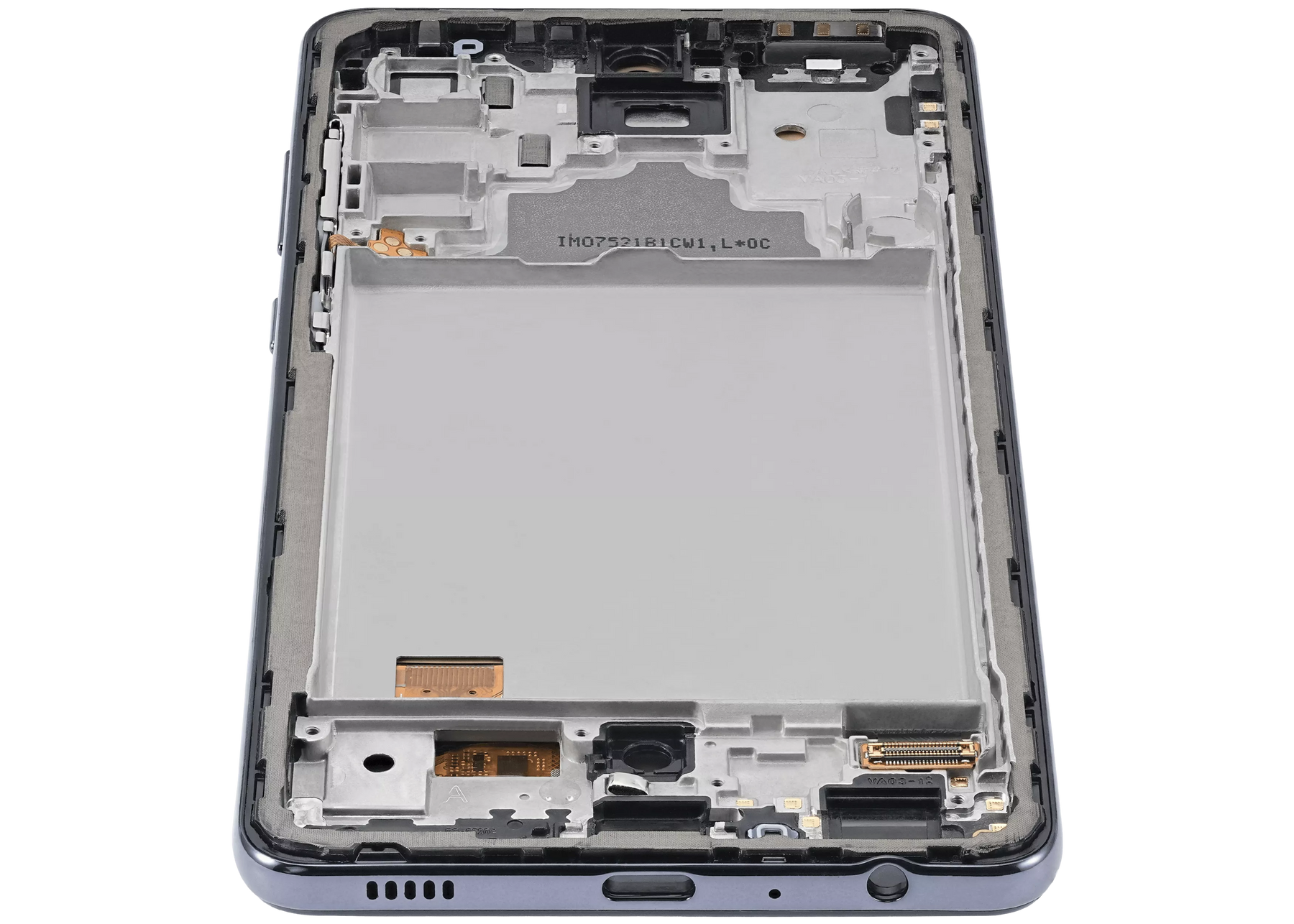 OLED Assembly With Frame Compatible For Samsung A72 (A725 / 2021) (6.67") (Vemake) (Awesome Black)