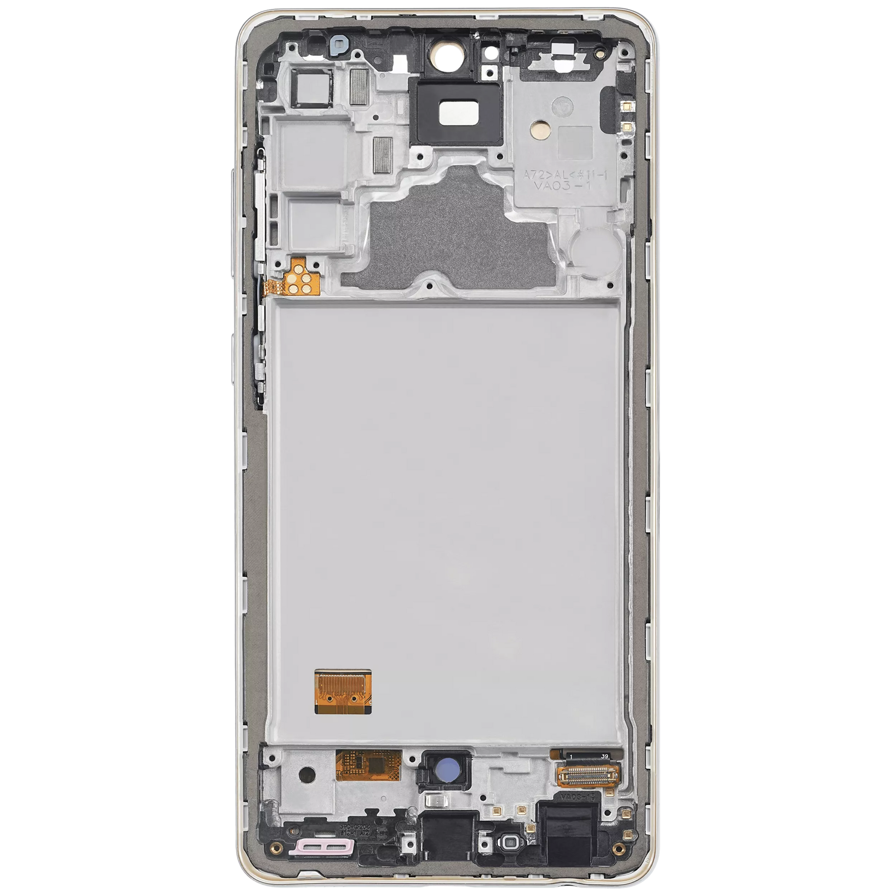 Replacement OLED Assembly With Frame Compatible For Samsung A72 (A725 / 2021) (6.67") (Vemake) (Awesome White)