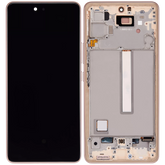 Replacement OLED Assembly With Frame Compatible For Samsung Galaxy A53 5G ( A536 / 2022) (6.46") (Vemake) (Peach)