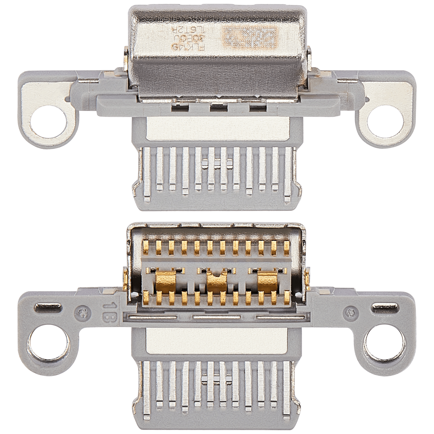 Charging Port Only Compatible For iPad 10 (2022) (Soldering Required) (Silver) (10 Pack)