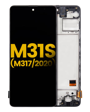 OLED Assembly With Frame Compatible For Samsung Galaxy M31S (M317 / 2020) (Refurbished) (All Colors)