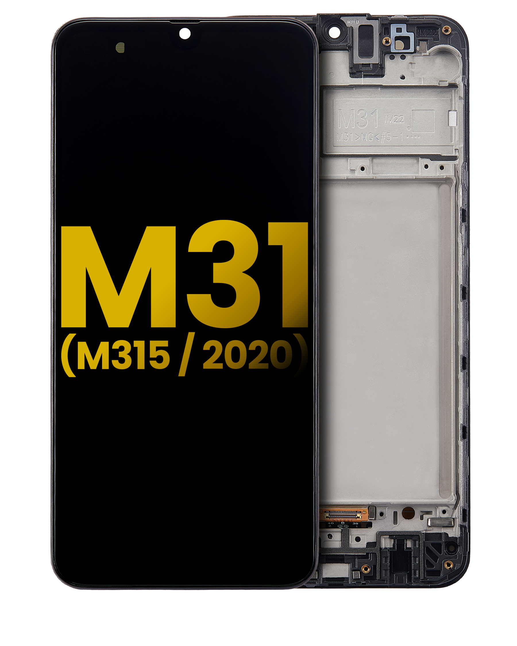 OLED Assembly With Frame Compatible For Samsung Galaxy M31 (M315 / 2020) (Refurbished) (All Colors)