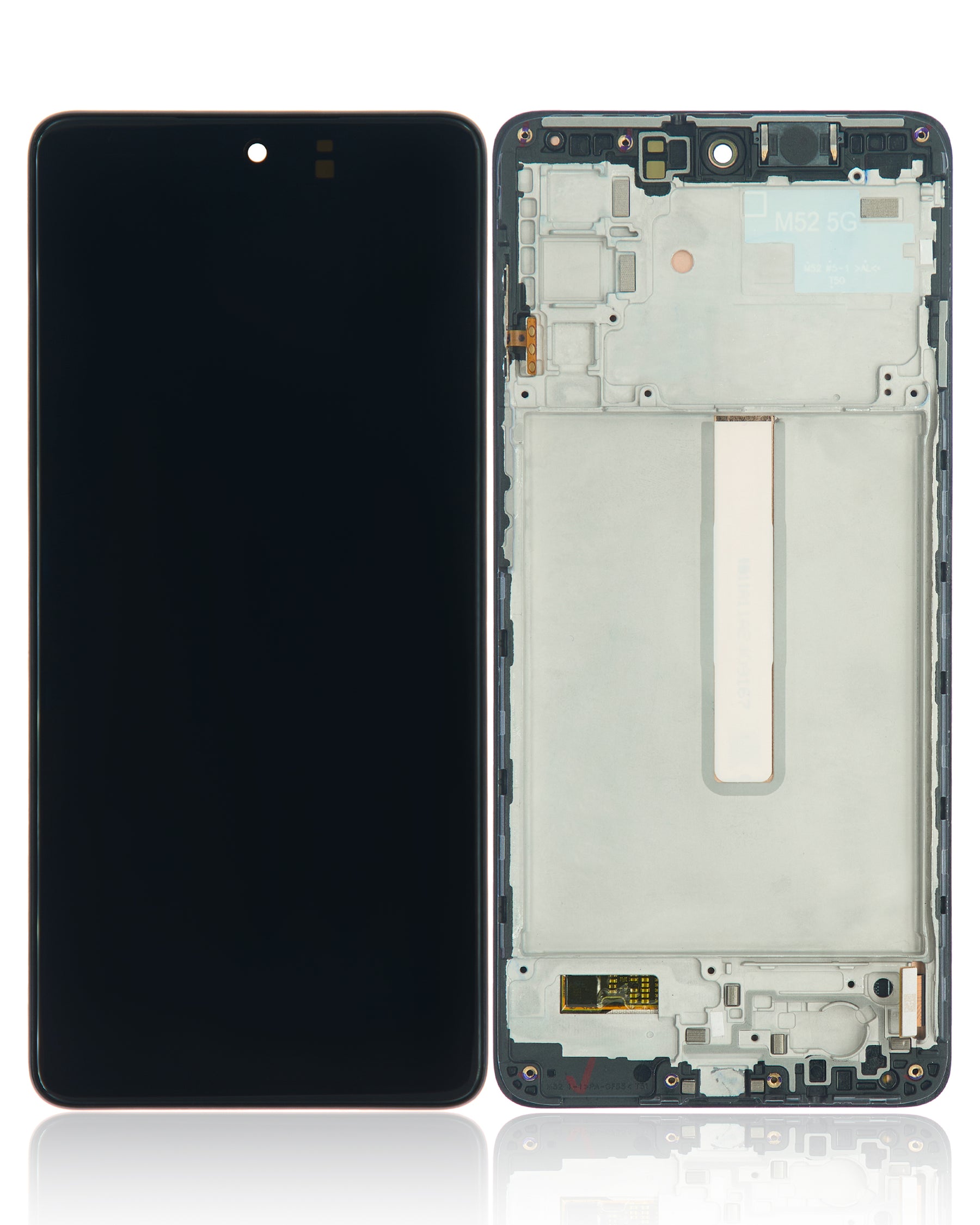 OLED Assembly With Frame Compatible For Samsung Galaxy M52 5G (M526 / 2021) (Refurbished) (All Colors)