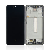 Replacement OLED Assembly With Frame Compatible For Samsung Galaxy A73 (A735 / 2022) (Refurbished) (Gray)