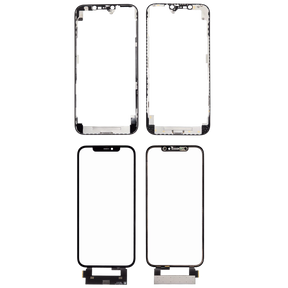 4 in 1 Short Flex (Digitizer Touch With Glass + OCA + Frame Pre-installed) Compatible For iPhone 12 Pro Max (OCA Master)