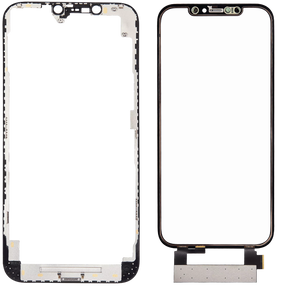 4 in 1 Short Flex (Digitizer Touch With Glass + OCA + Frame Pre-installed) Compatible For iPhone 12 Pro Max (OCA Master)