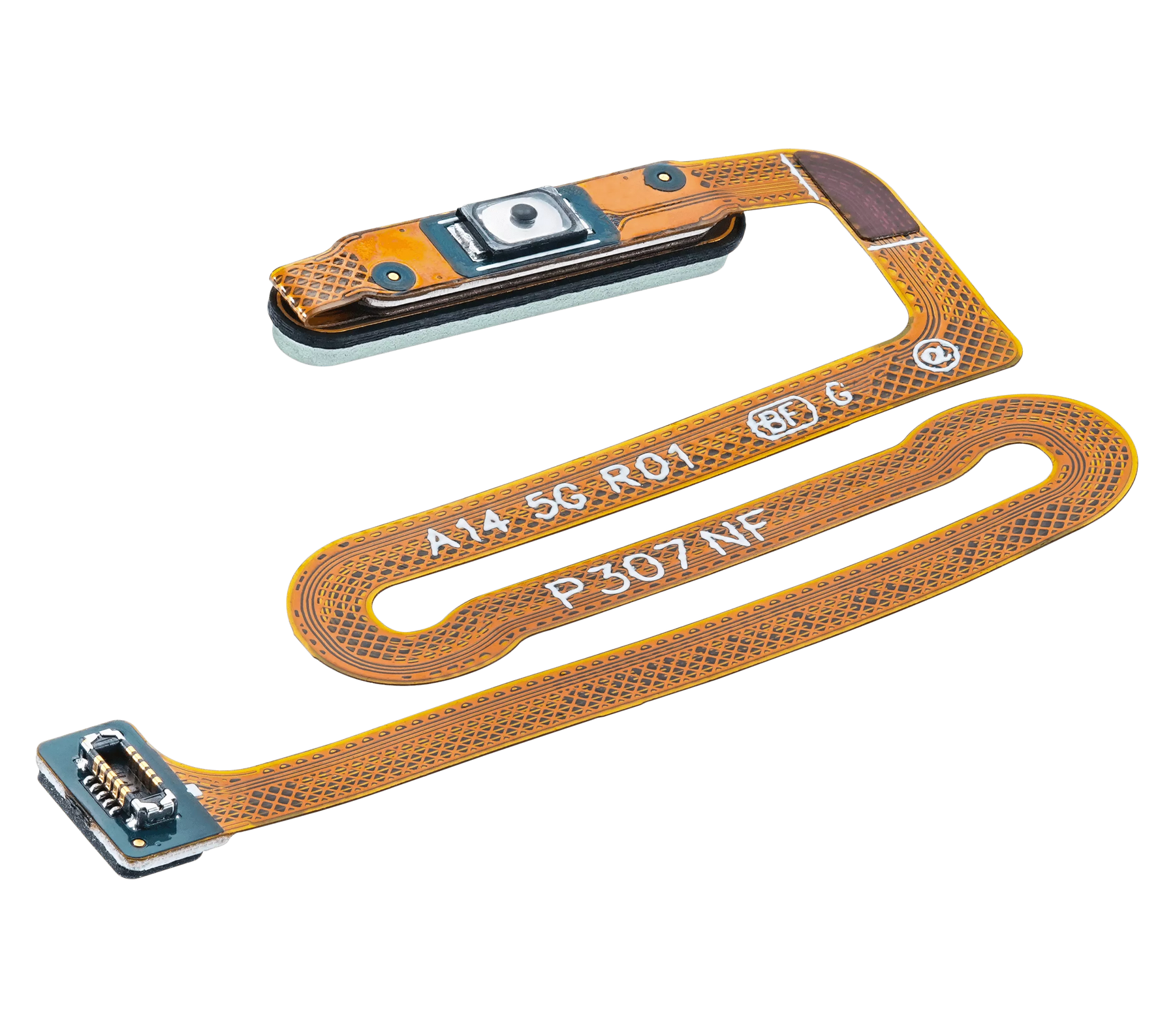 Fingerprint Reader With Flex Cable Compatible For Samsung Galaxy A14 5G (A146P / 2023) / A14 5G UW (A146U / 2023) (Light Green)