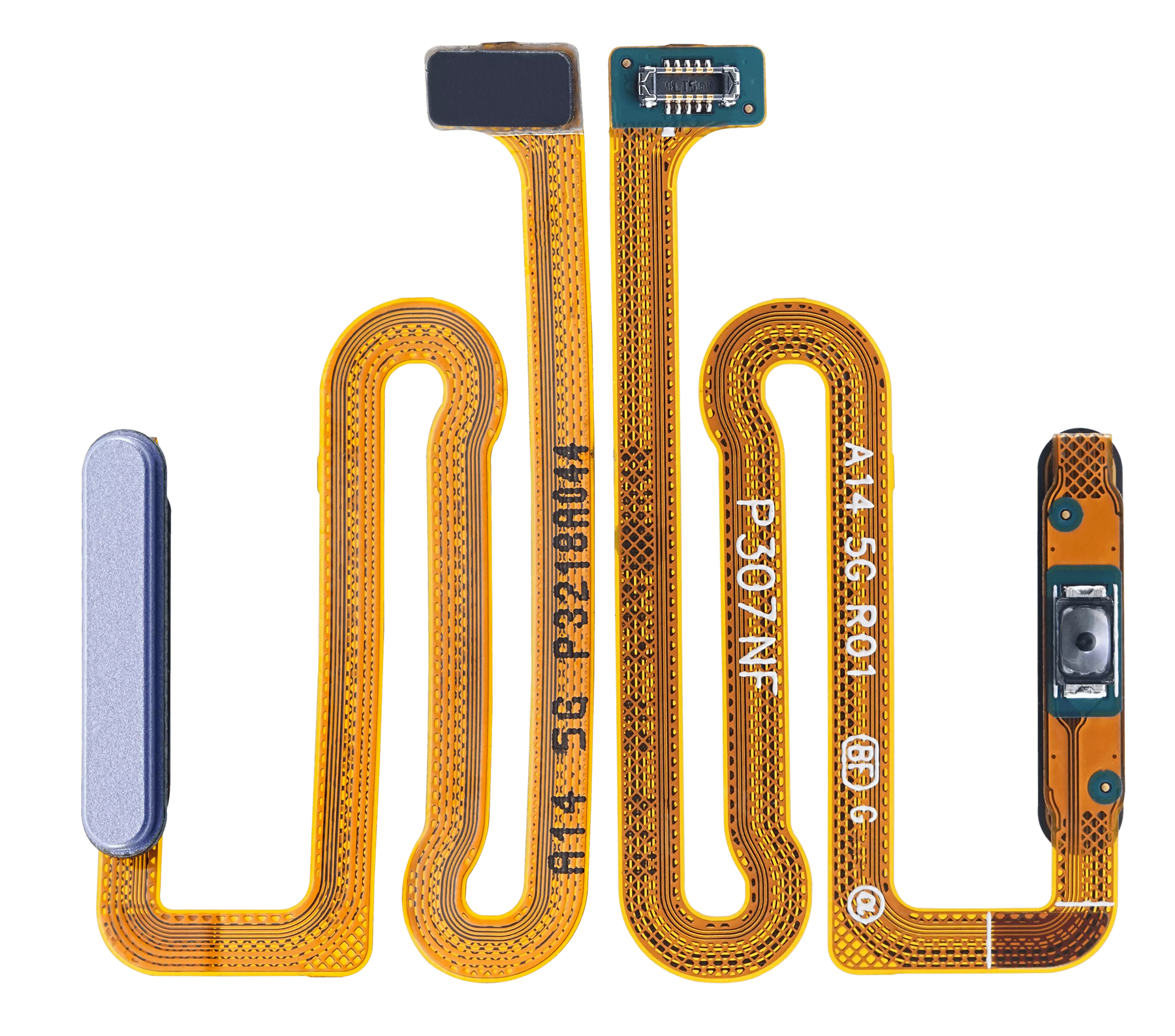 Fingerprint Reader With Flex Cable Compatible For Samsung Galaxy A14 5G (A146B / 2023) (Silver)