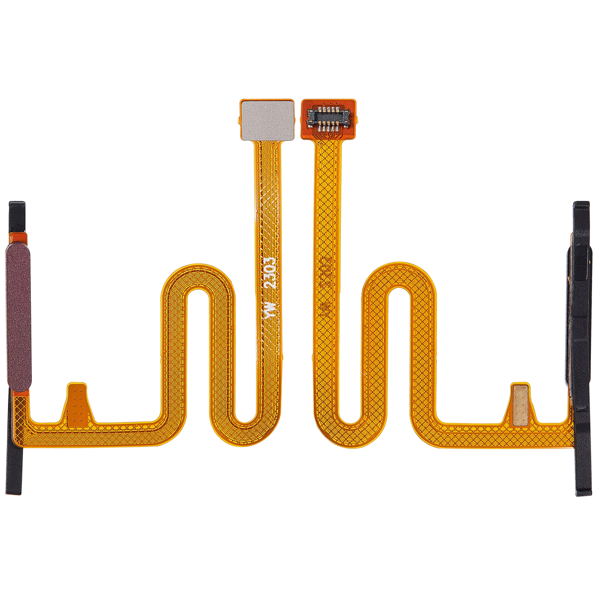 Fingerprint Reader With Flex Cable Compatible For Samsung Galaxy A14 (A145B / 2023) (Dark Red)