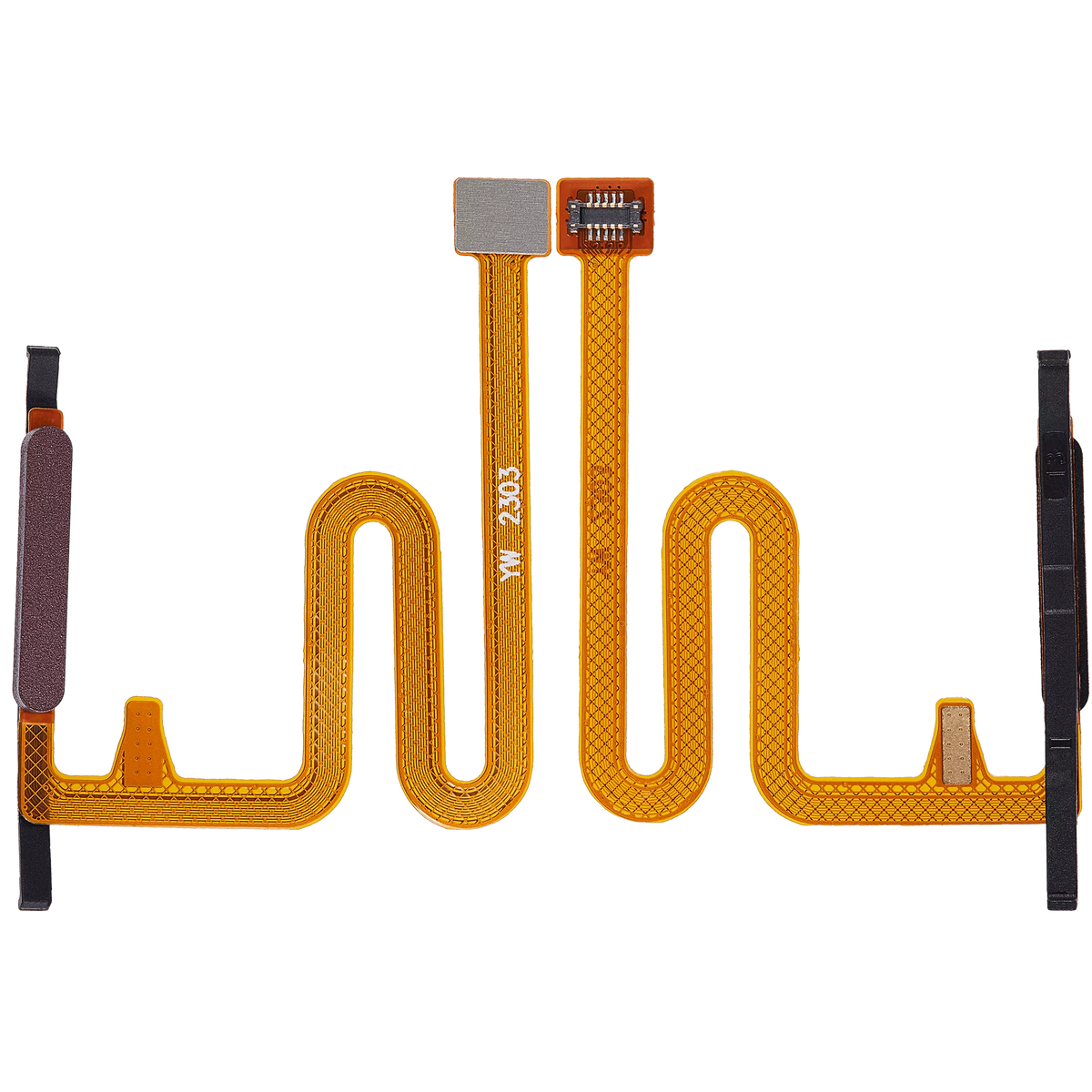 Fingerprint Reader With Flex Cable Compatible For Samsung Galaxy A14 (A145P / 2023) (Dark Red)